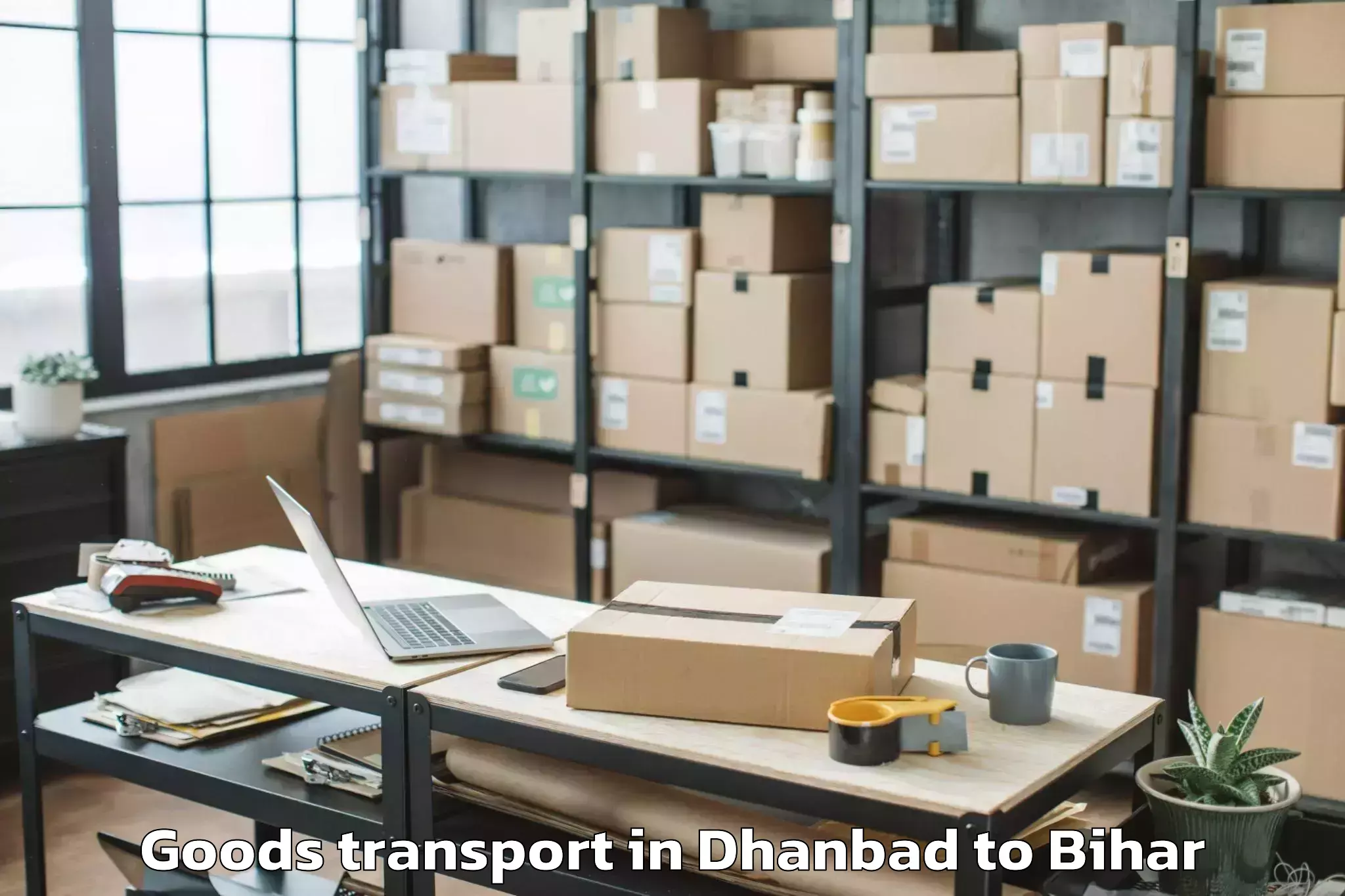 Dhanbad to Lauriya Nandangarh Goods Transport